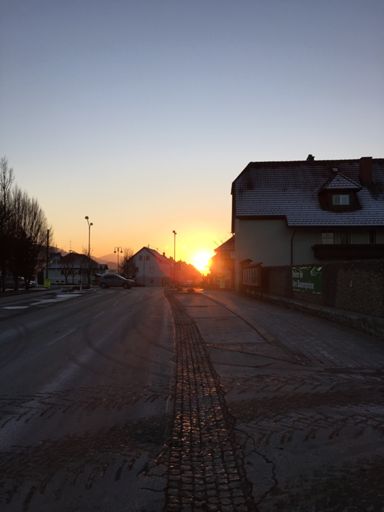 Sonnenuntergang in Mürzhofen